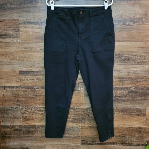 Social Standard by Sanctuary Pants Womens 14 Logan Utility Zip Ankle Stretch - Picture 1 of 10